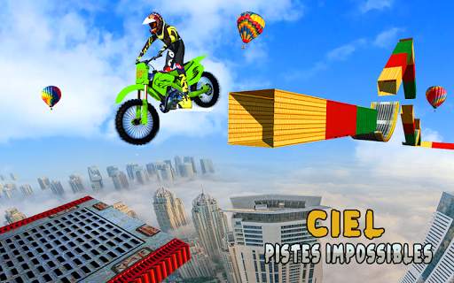 Rampe Bicyclette Jeu de course impossible screenshot 1