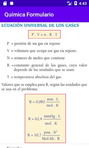 Formulario de Química Gratis screenshot 5
