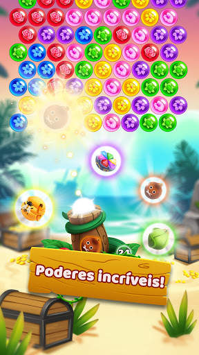 Bubble Shooter-Jogos de Flores screenshot 2