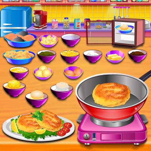 Make Salmon Fish Cakes Recipe - Cooking game 1.1