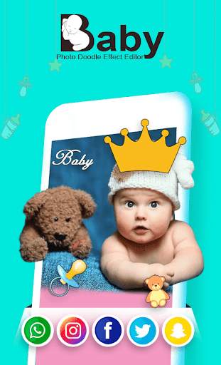 Baby Photo Doodle Effect Editor : Story For Social screenshot 6