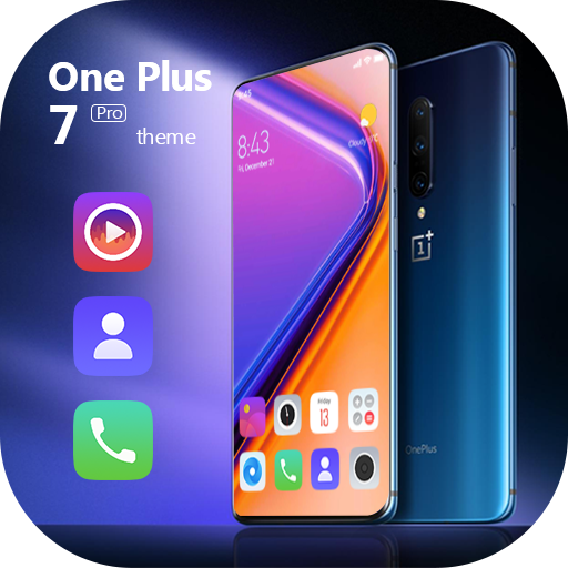 Colorful theme OnePlus 7 Pro launcher icon