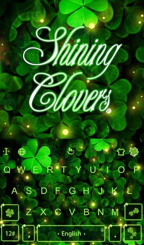 Shining Clover Keyboard Theme screenshot 2