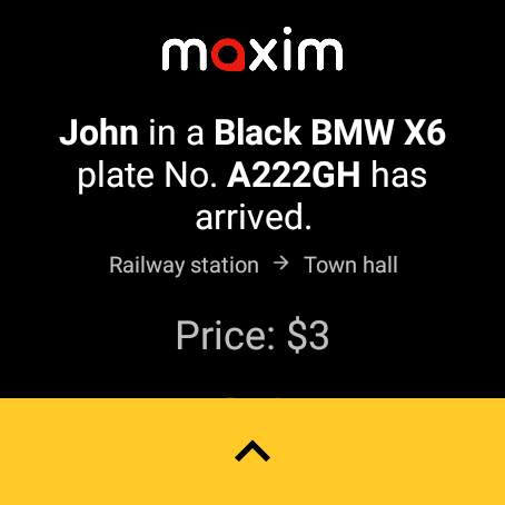 maxim — order taxi, food screenshot 10