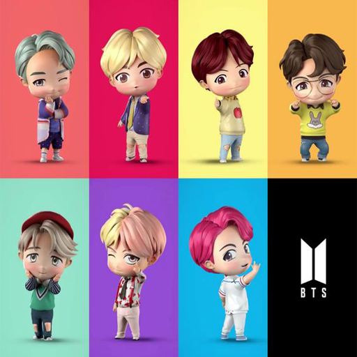 Cute BTS Chibi Wallpaper HD icon