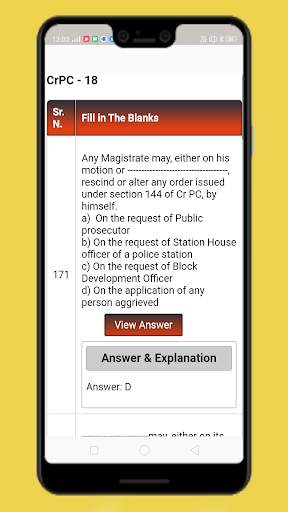 CrPC - MCQ screenshot 4