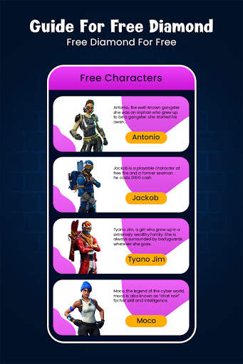 Guide and Free - Free Diamonds 2021 New screenshot 3
