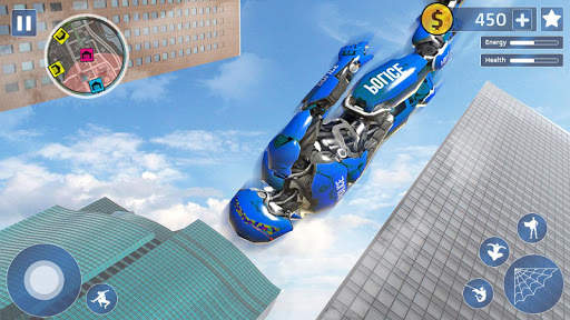 Real Flying Spider Ninja Rope Hero Vice Town Crime screenshot 4