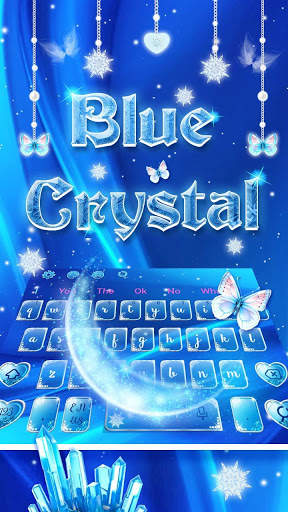 Blue Crystal Keyboard screenshot 1