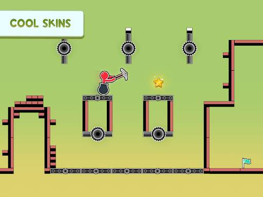 Hammer Climb Stick man Game screenshot 5