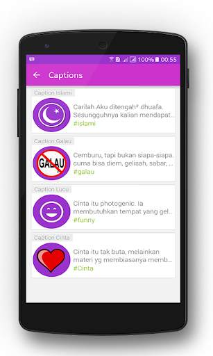 Caption IG Keren screenshot 1