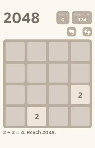 2048 screenshot 2