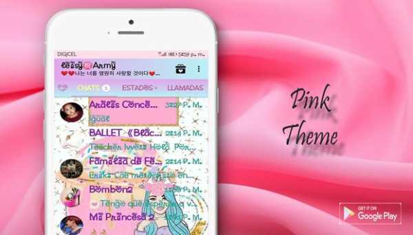 Pink WA Theme Design screenshot 1