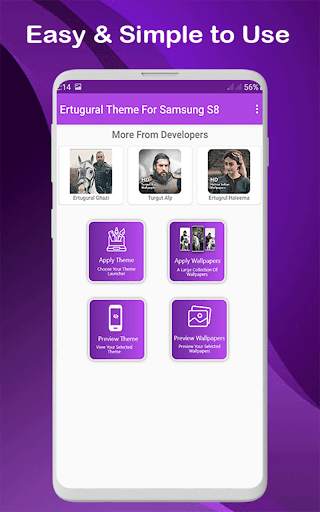 Ertugural Ghazi Theme Launcher For Samsung S8 screenshot 4