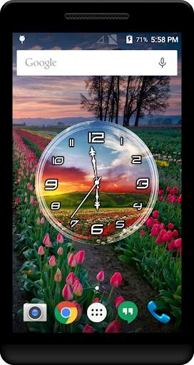 Nature Clock Live Wallpaper 4 تصوير الشاشة