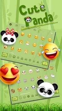 Cute Panda Keyboard Theme screenshot 3