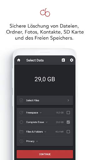 cb Eraser - Daten Sicher Löschen screenshot 2