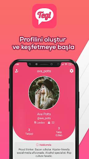 Tegi - Yeni İnsanlarla Tanış ve Mesajlaş screenshot 1