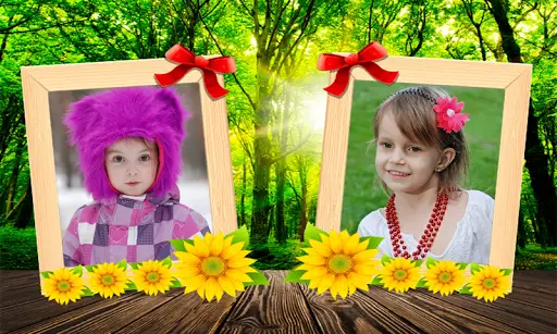 Beautiful Garden Double Photo Frame Application 6 تصوير الشاشة