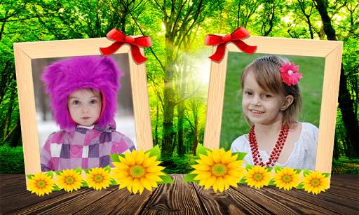 Beautiful Garden Double Photo Frame Application screenshot 6