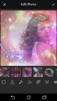 Glitter photo frame editor screenshot 1