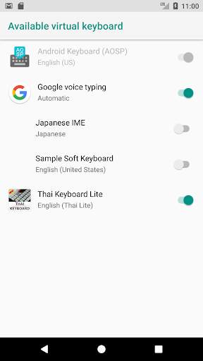 Thai Keyboard Lite скриншот 2