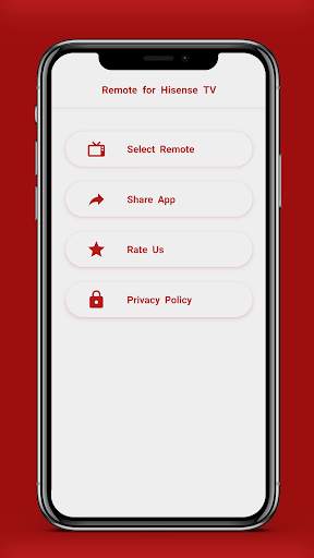 Remote for Hisense TV screenshot 1