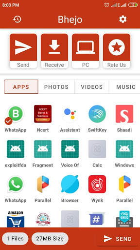 Bhejo - Share Files, Apps, Music, Videos screenshot 2