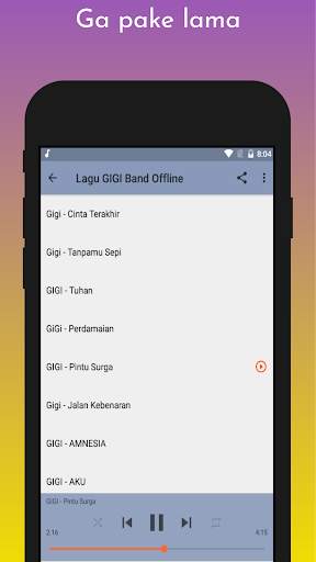 Lagu GIGI Band Offline screenshot 6