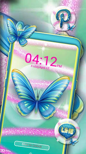 Butterfly Glitter Theme screenshot 4