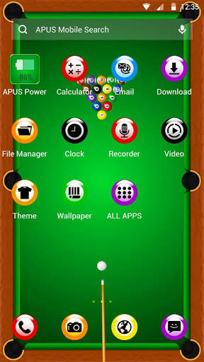 Billiards APUS Launcher theme screenshot 2