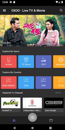 OXOO - Android Live TV & Movie screenshot 2