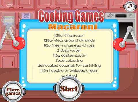 cooking games macaroons on kitchen screenshot 1