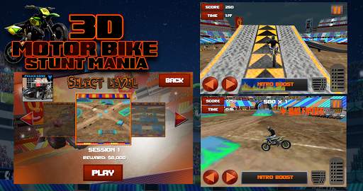 3D Motor Bike Stunt Mania screenshot 12