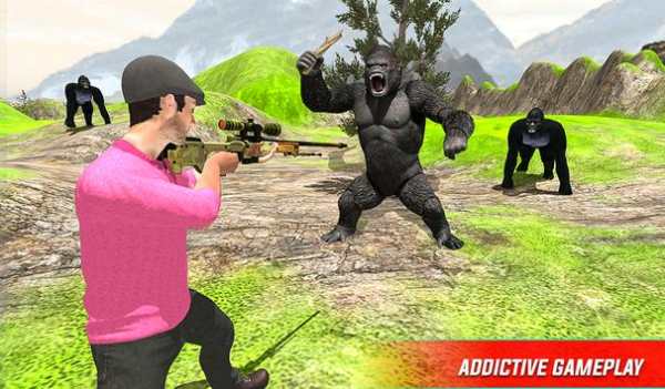 Angry King kong Attack-Wild Animal Shooting screenshot 7