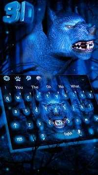 3D VR Wolf Keyboard Theme screenshot 1
