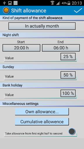 Shift Wage Planer Trial screenshot 7