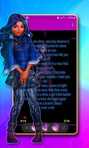 Sarah Jeffery Songs Lyrics - Descendants screenshot 4