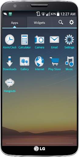 Perfect Blue LG Home Theme screenshot 4