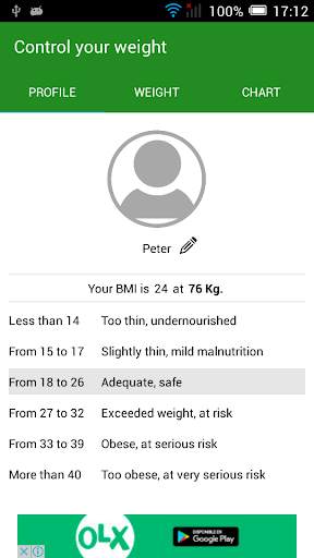 Control Your Weight Lite screenshot 3