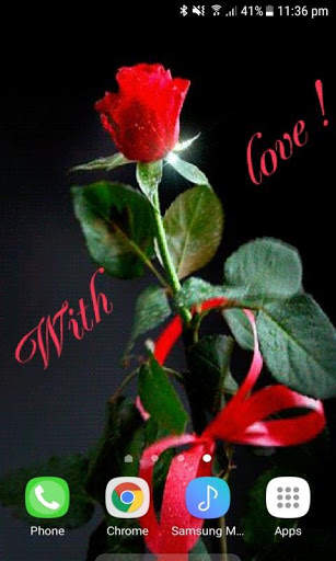 Valentine Rose Shine LWP screenshot 2