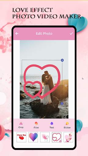 Romantic Love Photo Video Maker screenshot 4