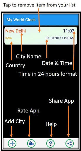World Clock screenshot 2