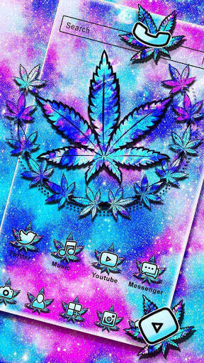 Colorful WeedTemas parede HD screenshot 1