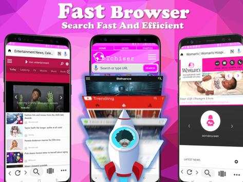 Tchiser - Female Web Browser & Explorer screenshot 1