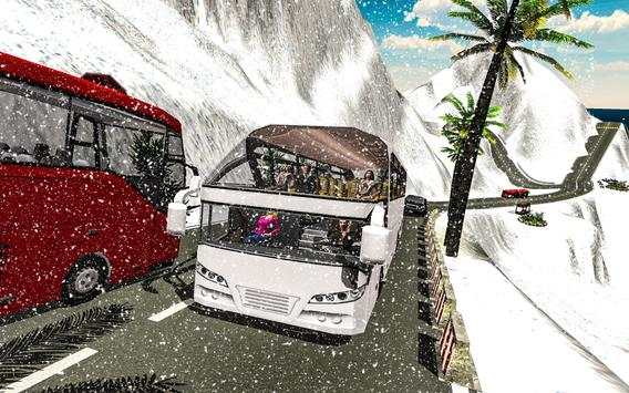 Snow Bus Driving Simulator 3D screenshot 1