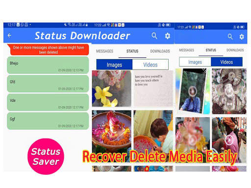360 Status Downloader : Delete Messages Recovery स्क्रीनशॉट 1