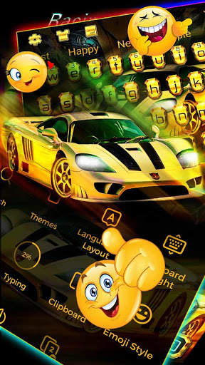 Big Yellow Bee Speed Car Keyboard स्क्रीनशॉट 3