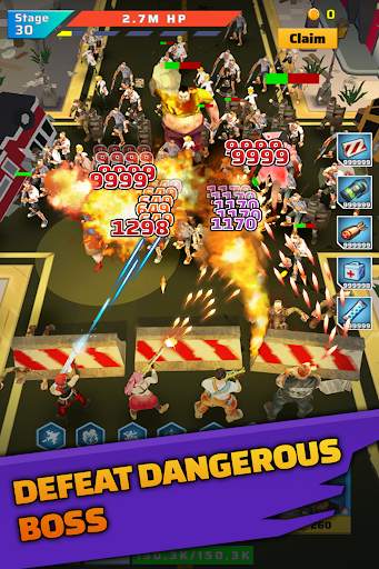 Zombie Defender: Idle TD & Mow zombies screenshot 2