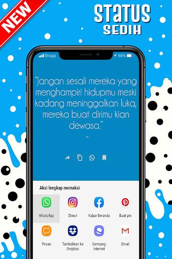 Status WA Kata Kata Perasaan Sedih screenshot 5